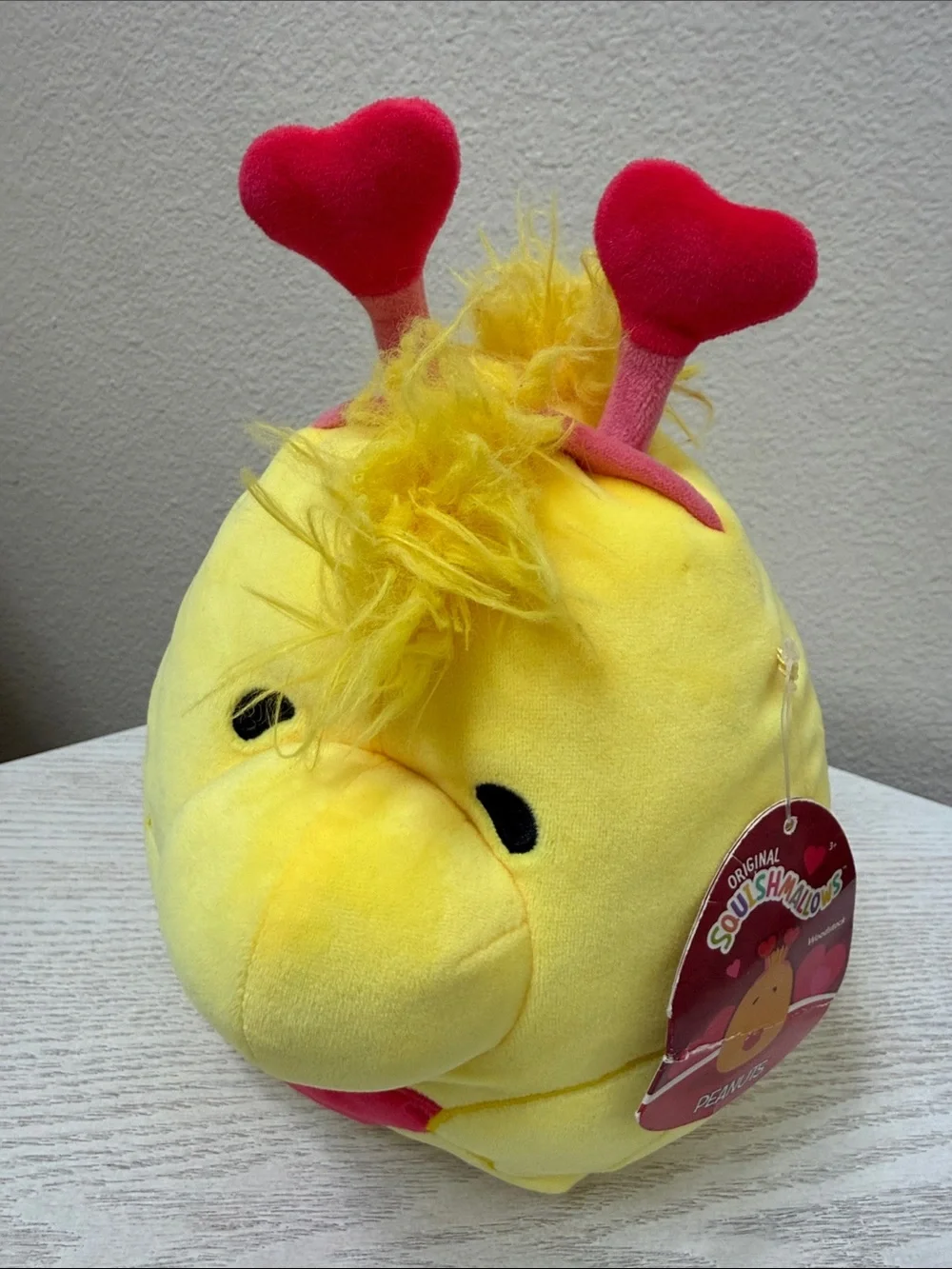 2022 8 Inch Peanuts Valentines Woodstock with Hearts Squishmallow Plush